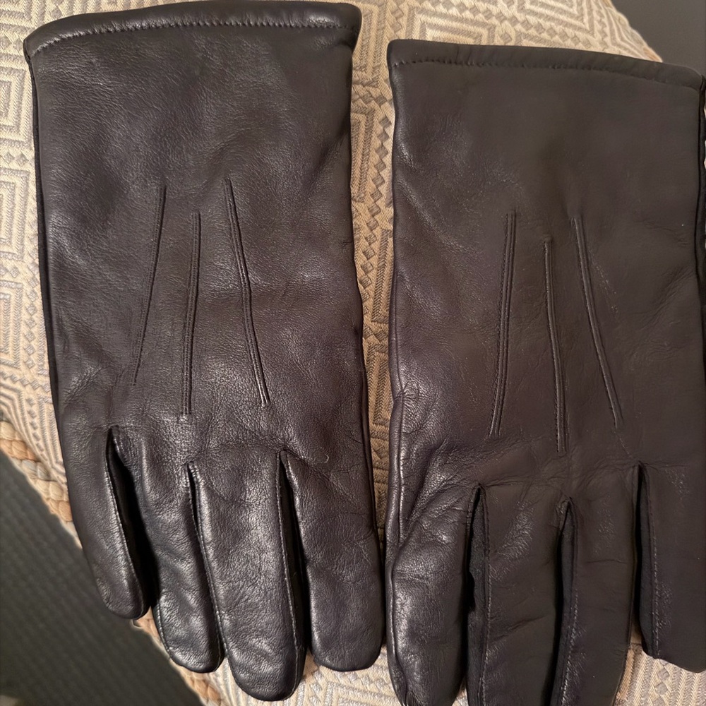 Men's Black Leather Gloves Aris XL